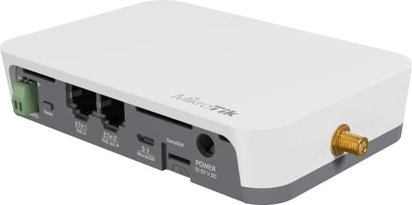 MikroTik KNOT LR8 kit - Gateway - 100Mb LAN, LoRaWAN, Bluetooth 5.2 - Wi-Fi, LoRaWAN, Bluetooth - 4G - 2,4 GHz - LTE B1/B2/B3/B4/B5/B8/B12/B13/B18/B19