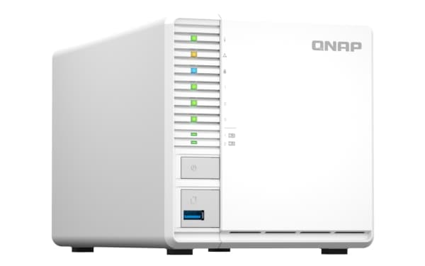 QNAP TS-364 - NAS-server - 3 fack - SATA 6Gb/s - RAID 5 - RAM 8 GB - 2.5 Gigabit Ethernet - iSCSI support
