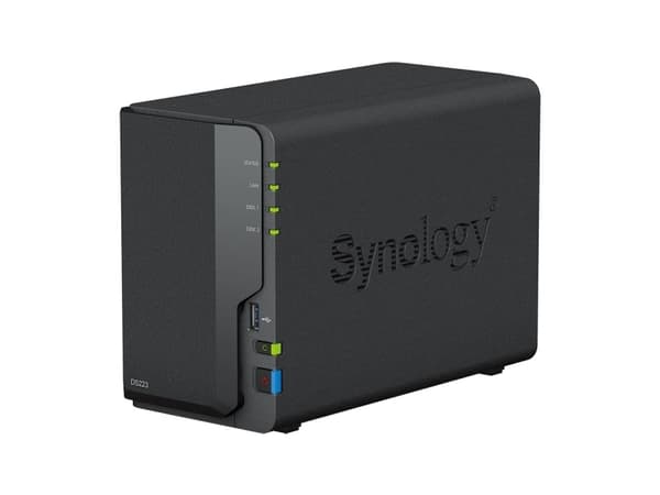 Synology Disk Station DS223 - NAS-server - 2 fack - SATA 6Gb/s - RAID RAID 0, 1, JBOD - RAM 2 GB - Gigabit Ethernet - iSCSI support