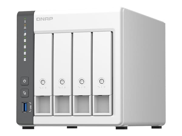 QNAP TS-433 - NAS-server - 4 fack - 32 TB - SATA 6Gb/s - HDD 8 TB x 4 - RAID RAID 0, 1, 5, 6, 10, JBOD - RAM 4 GB - Gigabit Ethernet / 2.5 Gigabit Et