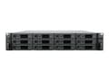 Miniatyrbild 4 av 5: Synology SA3410 - NAS-server - 12 fack - kan monteras i rack - SATA 6Gb/s / SAS - RAID RAID 0, 1, 5, 6, 10, JBOD, RAID F1 - RAM 16 GB - Gigabit Ether