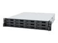 Miniatyrbild 1 av 5: Synology RackStation RS2423+ - NAS-server - 12 fack - kan monteras i rack - SATA 6Gb/s - RAID RAID 0, 1, 5, 6, 10, JBOD - RAM 8 GB - Gigabit Ethernet
