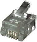 Pikkukuva 1 / 2: EFB-Elektronik Modulaarinen Plug RJ11 37516.1 100 mm (100 kpl pakkaus) Rundkbl. ungesch. Modulaarinen liitin 4049759134532