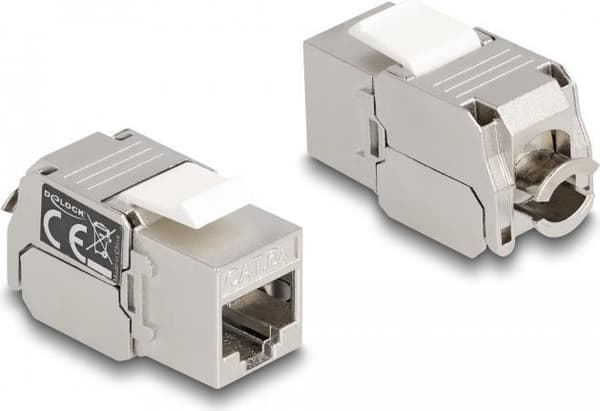 Delock Keystone Module RJ45-stik til LSA Cat.6A med LED (87856)