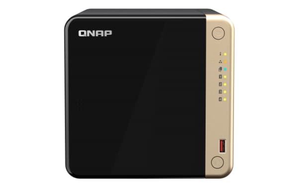 QNAP TS-464 - NAS-server - 4 fack - SATA 6Gb/s - RAID RAID 0, 1, 5, 6, 10, JBOD - RAM 8 GB - 2.5 Gigabit Ethernet - iSCSI support