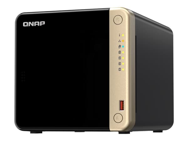 QNAP TS-464 - NAS-server - 4 fack - 32 TB - SATA 6Gb/s - HDD 8 TB x 4 - RAID 0, 1, 5, 6, 10, JBOD - RAM 8 GB - 2.5 Gigabit Ethernet - iSCSI support