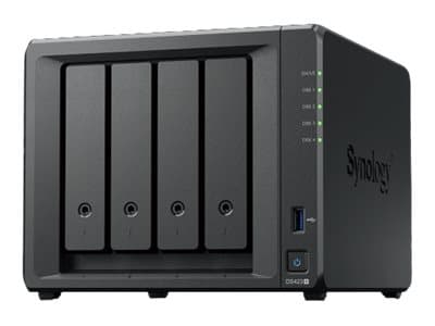 Synology Disk Station DS423+ - NAS-server - 4 brønner - SATA 6Gb/s - RAID RAID 0, 1, 5, 6, 10, JBOD - RAM 2 GB - Gigabit Ethernet - iSCSI støtte Sort