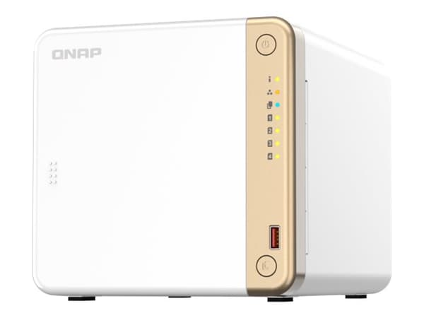 QNAP TS-462 - NAS-server - 4 fack - SATA 6Gb/s - RAID RAID 0, 1, 5, 6, 10, JBOD - RAM 4 GB - 2.5 Gigabit Ethernet - iSCSI support Vit