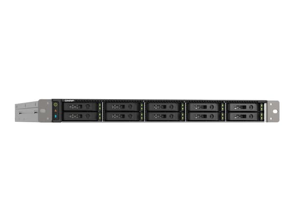 QNAP TS-h1090FU - NAS-server - 10 fack - kan monteras i rack - SATA 6Gb/s / PCIe (NVMe) / U.2 - RAID RAID 0, 1, 5, 6, 10, 50, JBOD, 60 - RAM 128 GB -