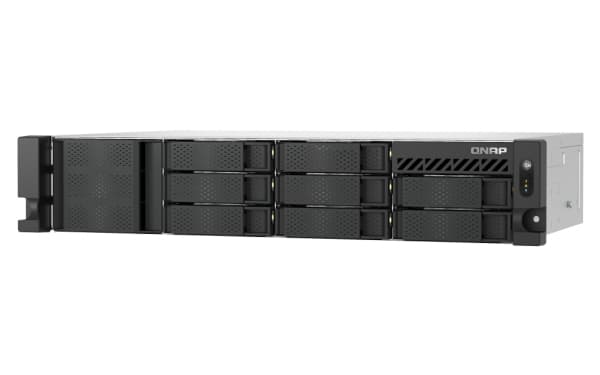 QNAP TS-855eU-8G 8-bay short depth rackmount NAS Intel Atom C5125 8C 2.8GHz 8GB RAM 2x2.5GbE 2xM.2 2280 2xPCIe Gen3 redundant PSU
