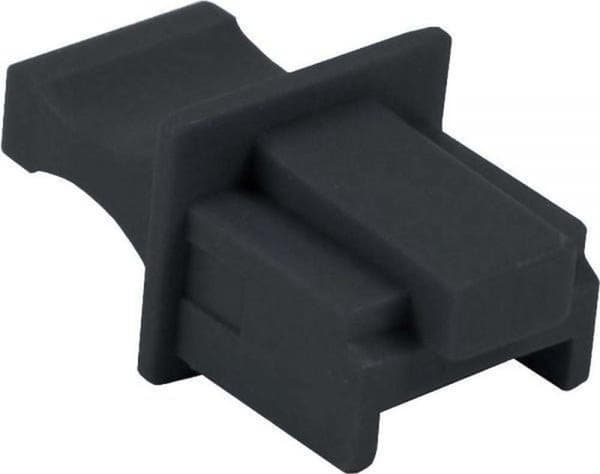 RJ45 (m) afsluitcover mallille RJ45 (v) poort - per kappale / musta