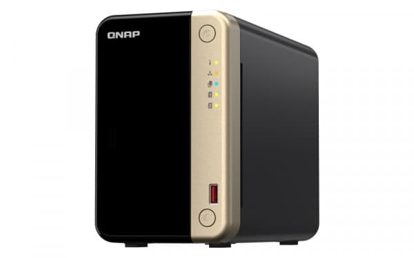 QNAP TS-264, NAS, Tower, Intel® Celeron®, N5095, 8 GB, 0 TB