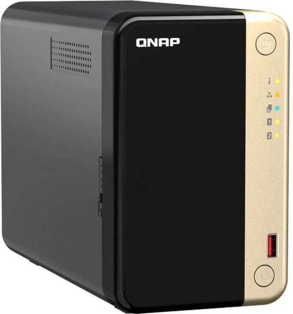 QNAP TS-264 NAS Tower Sisäänrakennettu Ethernet-portti musta - Gold N5095 (TS-264-8G)