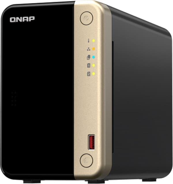 QNAP TS-264 NAS Tower Sisäänrakennettu Ethernet-portti musta - Gold N5095 (TS-264-8G)