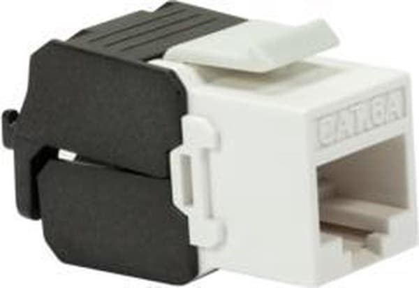 DS-IT CAT6a UTP Keystone -verkkoliitin – työkaluton – musta (DS-KC-UTP6A-TL-Z)