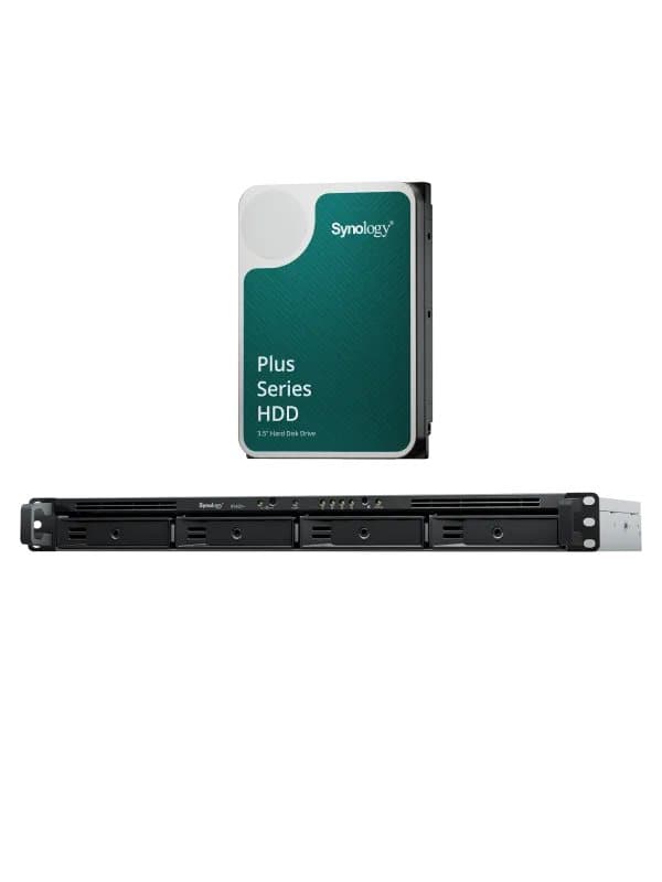Bundle SYNOLOGY RS422+ + 4xHAT3300-4T Plus Series + Pre-installed drives