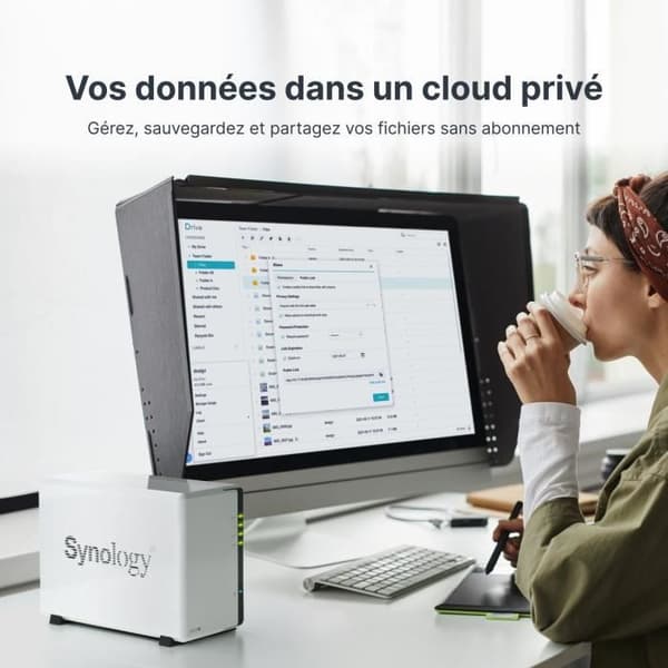 NAS-server - SYNOLOGY - DS223J - 2 fack