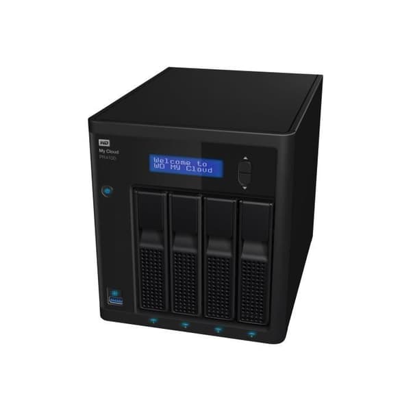 NAS-server - WESTERN DIGITAL - WD My Cloud PR4100 - 64 To - 4 fack - RAM 4 Go - Gigabit Ethernet Svart