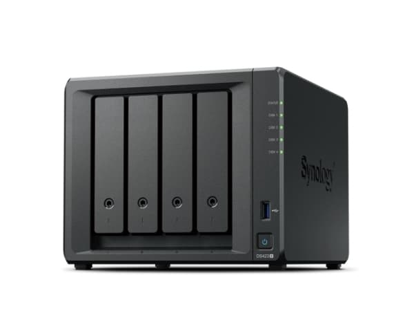 Synology Disk Station DS423+ - NAS-server - iSCSI støtte Sort