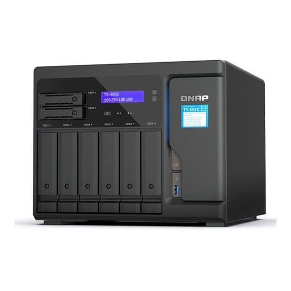QNAP TS-855X-8G Svart