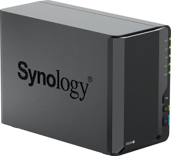Synology DiskStation DS224+, NAS, pöytäkone, Intel® Celeron®, J4125, musta