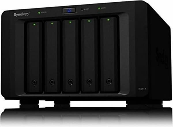 Ulkoinen kovalevy Nas Synology DX517 2,5-3,5 SATA 60 TB musta