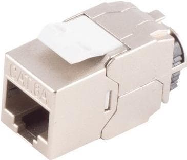 S/CONN netværksadapter med maksimal tilslutning - Keystone cat.6a, STP, ReFix, 24 stykker (08-10033)