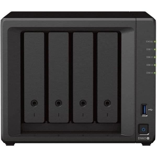 Lagringsserver - Synology - DiskStation DS923+ - 4 fack - 50 To - NVMe Svart