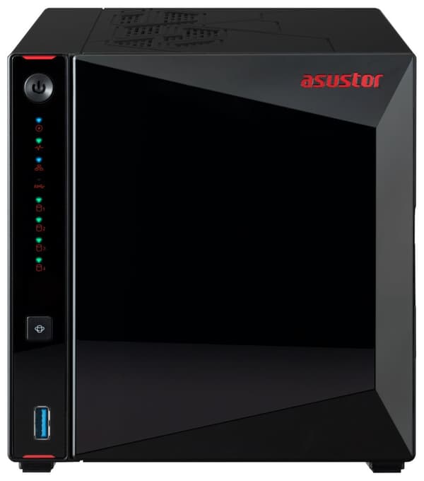 Asustor Nimbustor 4 Gen2  AS5404T 4 Bay NAS, Quad-Core 2.0GHz CPU, Dual 2.5GbE Ports, 4GB DDR4, 4x M.2 SSD Slots
