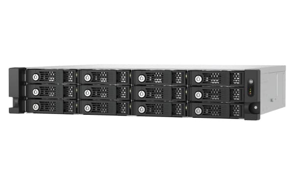 QNAP - Harddiskarray - 12 brønner (SATA-600) - SAS 12Gb/s (ekstern) - kan monteres i rack - 2U