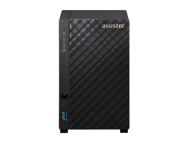 Asustor AS1102TL, NAS, Mini Tower, Realtek, RTD1619B, Lajittelu musta
