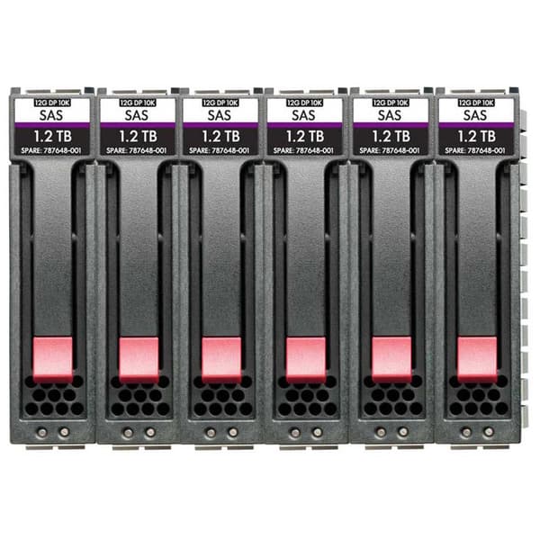 Hpe Sas Harddisk R0q65a 7,2 Tb 2.5´´ 6 Enheder Sort