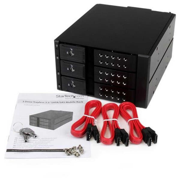 Startech Mobil Rack 3.5´´ Sata 3 Bugter Sort