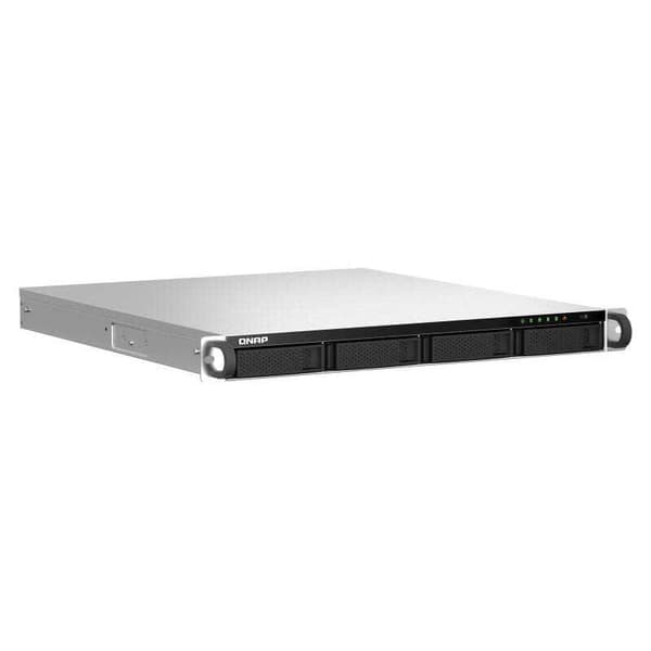 Qnap Nas Ts-464u-rp-8g 1u Silver Gjuten aluminium, Svart