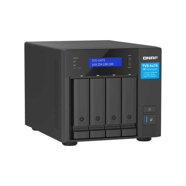 Qnap Nas Tvs-h474-pt-8g Grå Svart
