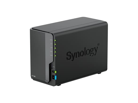 Synology DiskStation DS224+, NAS, Skrivbord, Intel® Celeron®, J4125, 2 GB, DDR4 Svart