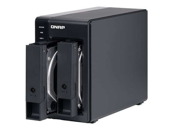 QNAP TR-002 - Hårddiskarray - 2 fack (SATA-600) - USB 3.1 Gen 2 (extern)
