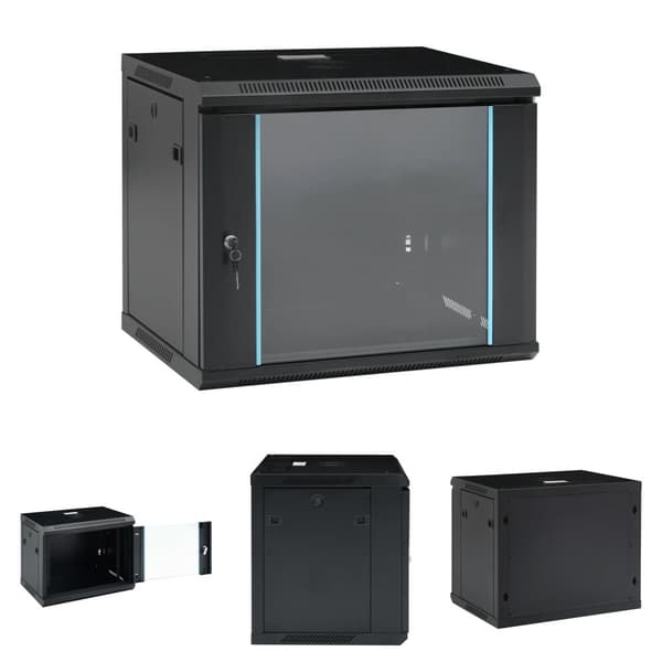 The Living Store væghængt netværksskab 9U IP20 19" 600x450x510 mm - Systemer til netværkslagring