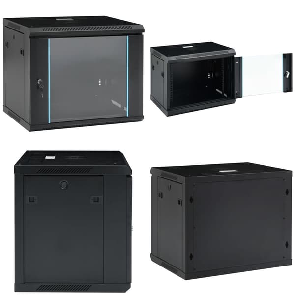 Væghængt netværksskab 9U IP20 19" 600x450x510 mm - Netværksskab - Netværksskabe - Home & Living