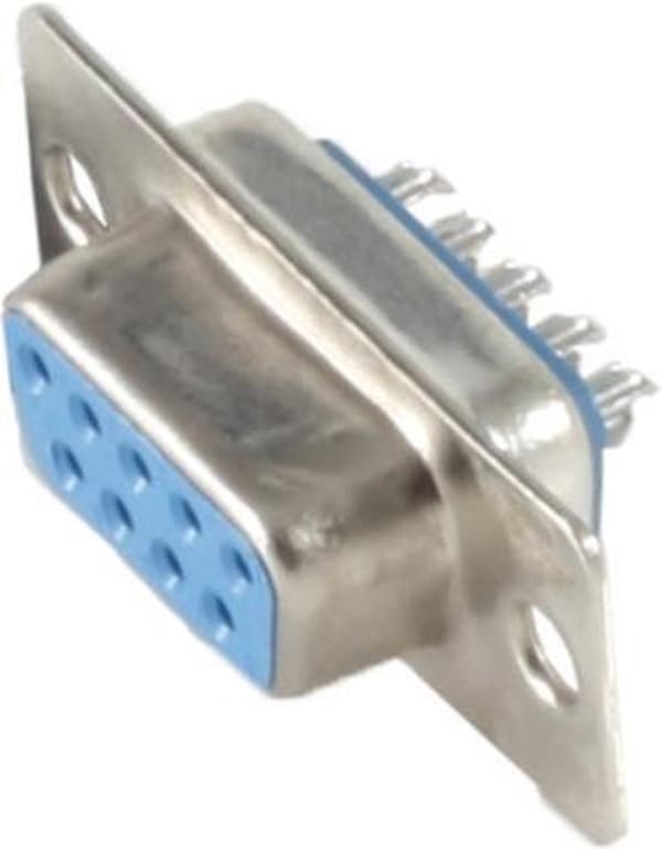 Seriel RS232-stik 9-benet SUB-D (v) / lodning
