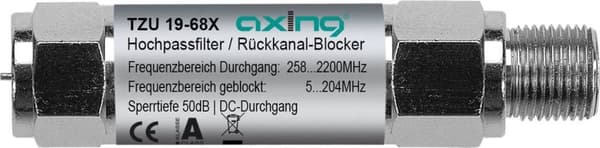 Axing højpasfilter Ethernet over Coax back-channel blocker