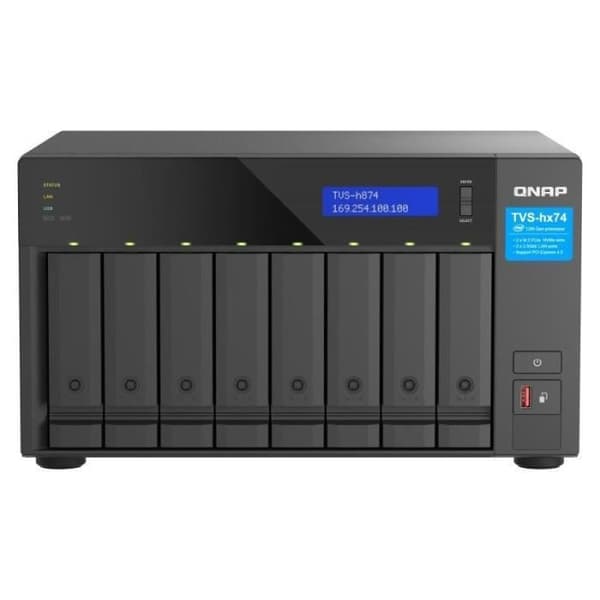 NAS - QNAP - 8-facks QuTS Hero - Intel C i5-12400 - 6 kärnor - 8 expansionsfack