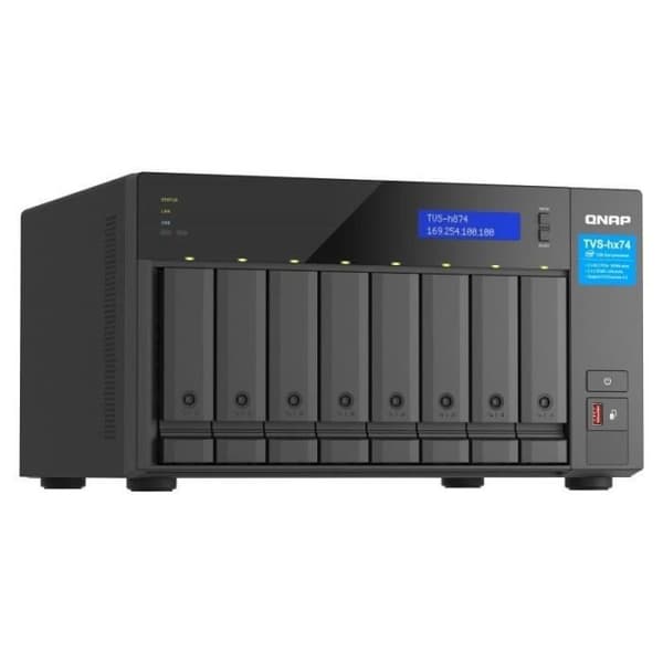 NAS - QNAP - 8-facks QuTS Hero - Intel C i5-12400 - 6 kärnor - 8 expansionsfack