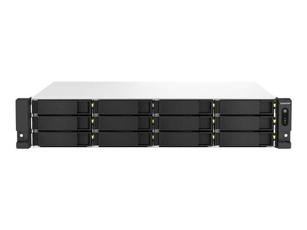 NAS QNAP TS-1264U-RP-8G - 12 Fack - Quadricore - 2,5GbE - PCIe Gen3 x2 - USB 3.2 Gen 2