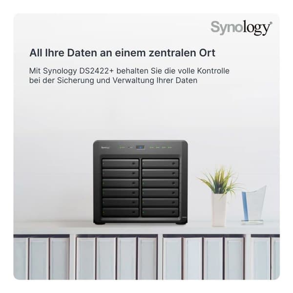 Nätverkslagring NAS Synology DS2422+ Svart