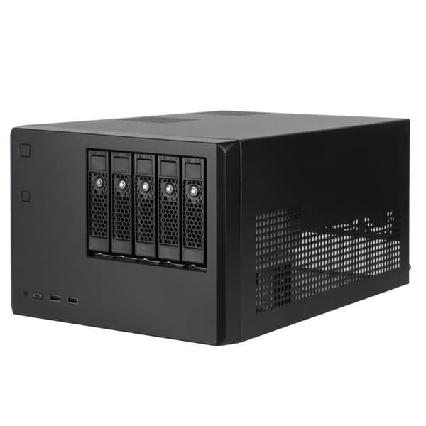 NAS-hölje - SILVERSTONE - SST-CS351B - 5 expansionsfack - SAS-12G/SATA-6G