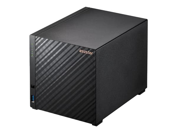 Asustor AS1104T, NAS, Kompakt, Arm, RTD1296, Svart Svart