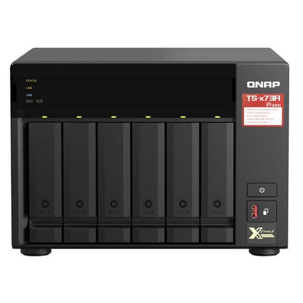 Qnap Ts-h1277axu-rp-r7-32g Nätverks-nas-hårddisk Svart