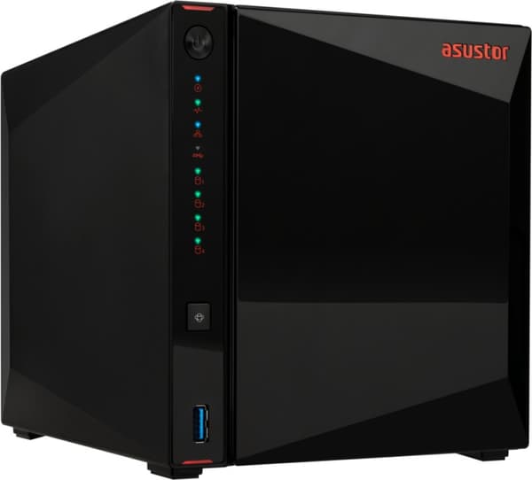 ASUSTOR AS5404T nettverksserver Sort