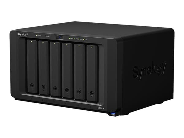 Synology DiskStation DS1621+, NAS, Skrivbord, AMD Ryzen, V1500B, Svart Svart